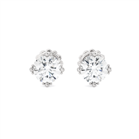 Earrings Ama Woman in White Gold Diamante Lab Grown AMA-OR-101M-16-0.73